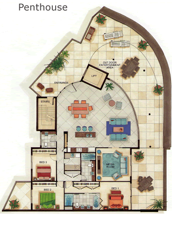 luxury apartments plan